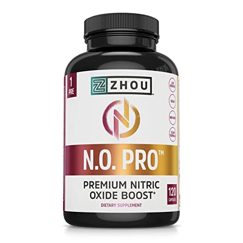 Zhou Nitric Oxide Muscle Builder with AAKG, Beet Root