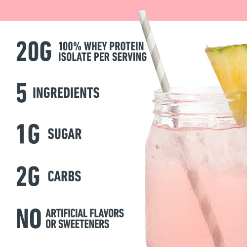 Isopure Clear Whey Protein, Tropical Punch Infusions - 16 Servings