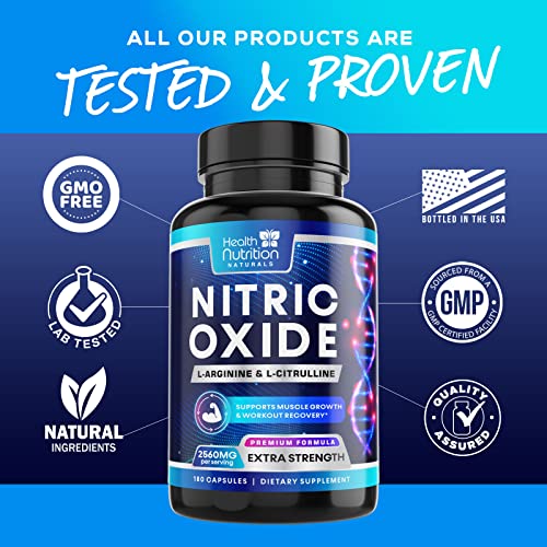 Premium Nitric Oxide Supplement with L Arginine