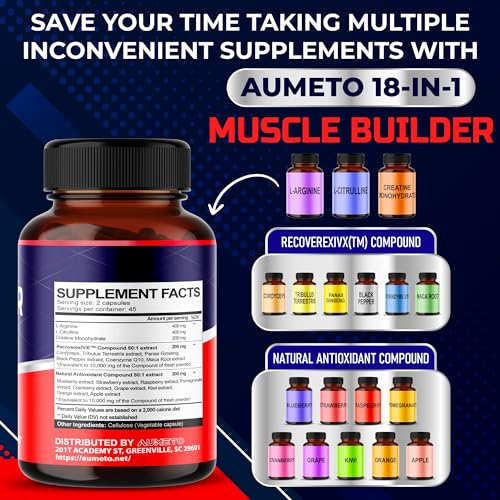 Muscle Growth & Endurance Formula - Nitric Oxide Booster