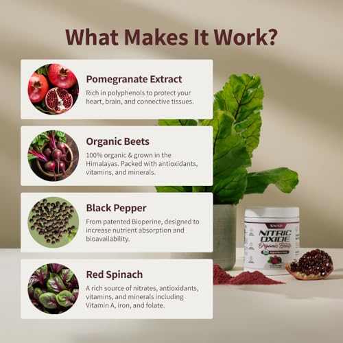 Organic Beet Root Powder, Nitric Oxide Support, 250g