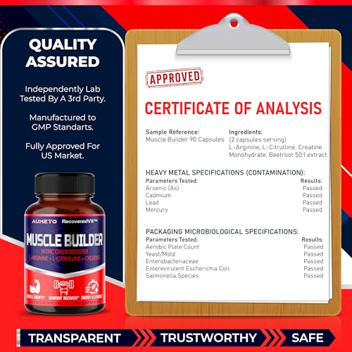 Muscle Growth & Endurance Formula - Nitric Oxide Booster