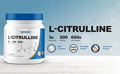 Nutricost Pure L-Citrulline Powder - 600g