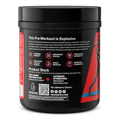 Six Star Pre Workout Energy Powder Mix - ICY Rocket Freeze