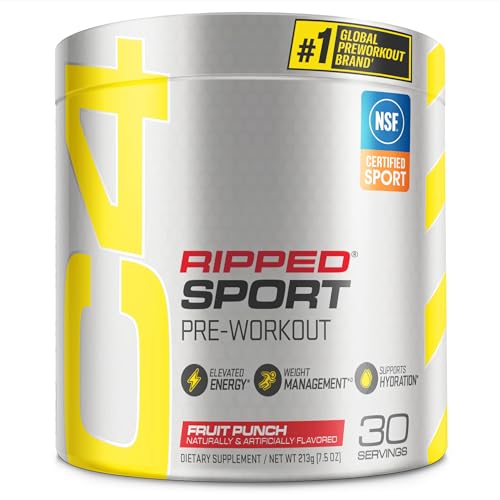 C4 Ripped Sport Fruit Punch Pre-Workout Supplement