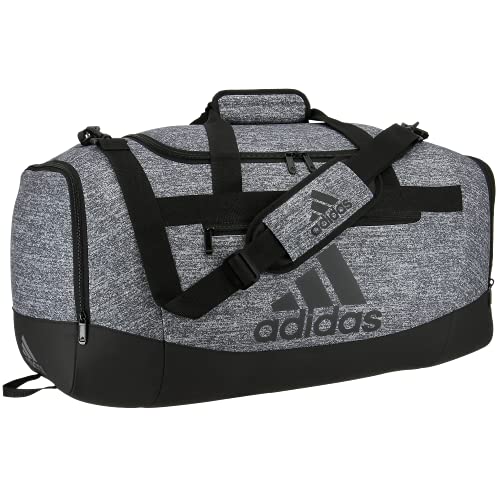 Adidas Medium Duffel Gym Bag, Grey/Black