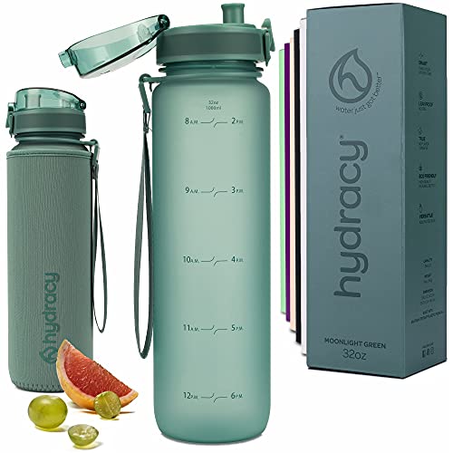 32oz Hydracy Time Marker Gym Water Bottle with Infuser