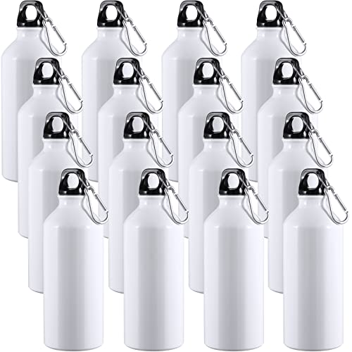 16-Pack Lightweight Aluminum Gym Water Bottles