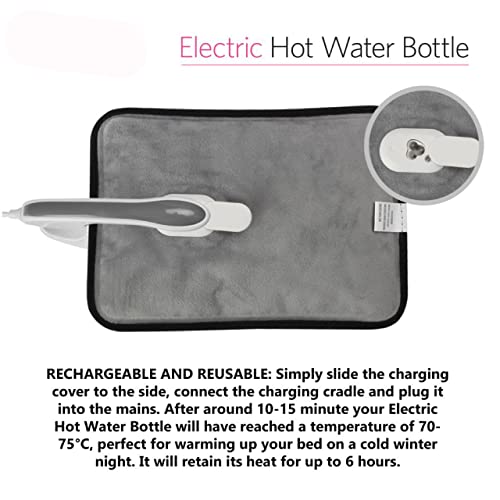 Electric Hot Water Bottle with Massager