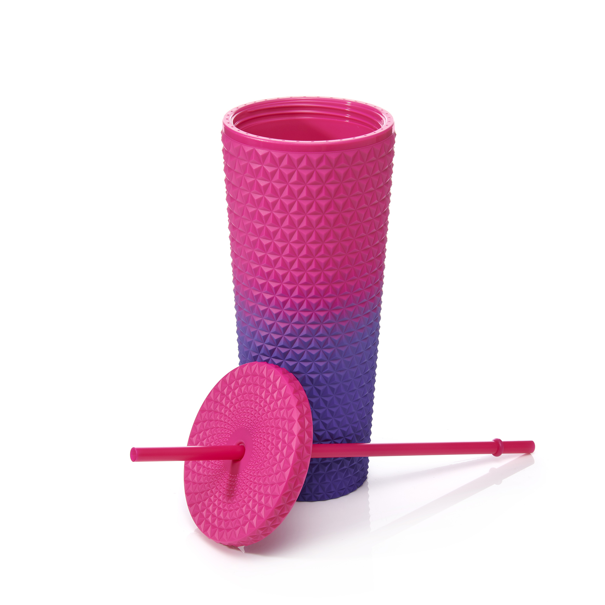 Pink Ombre Textured Exercise Tumbler - 26oz