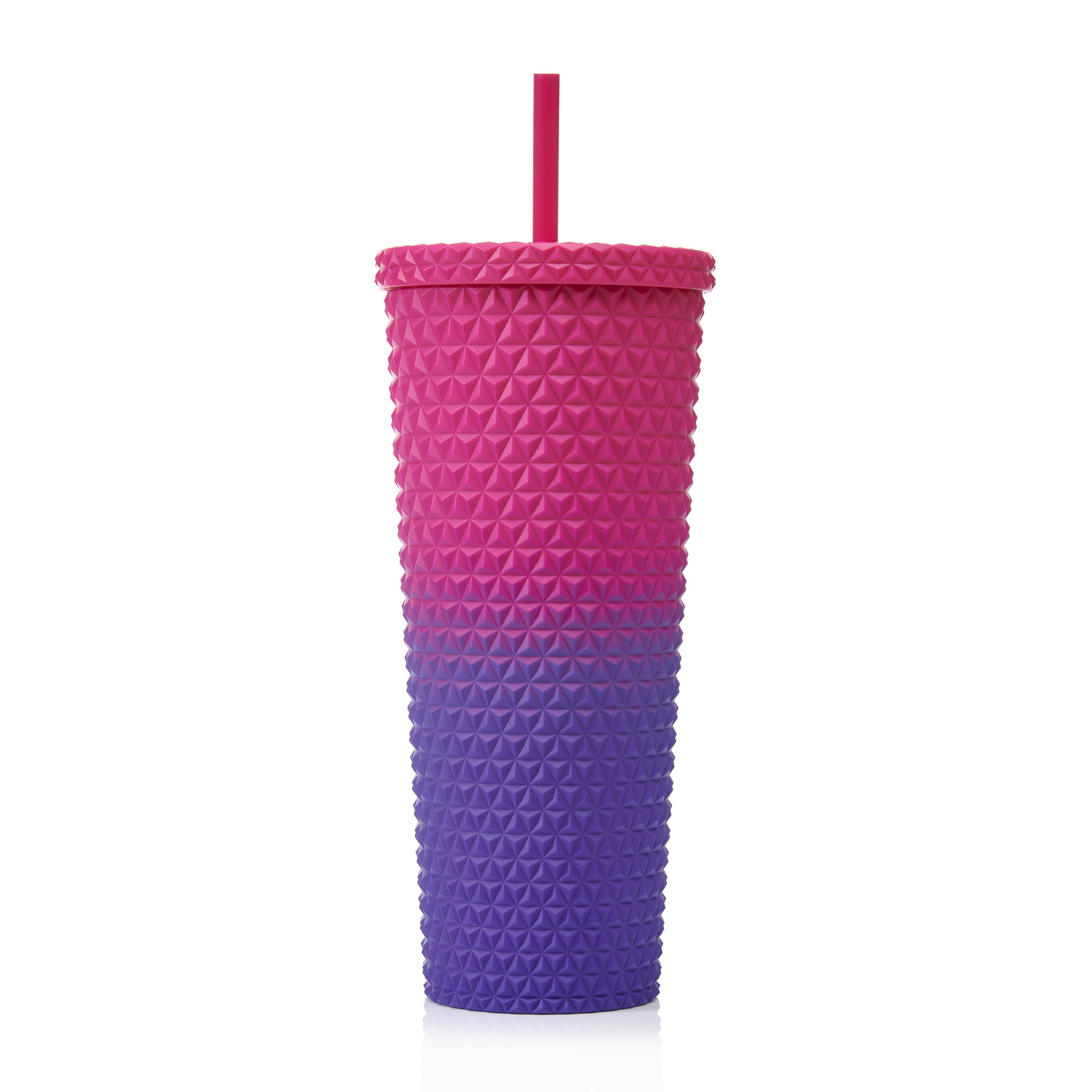 Pink Ombre Textured Exercise Tumbler - 26oz