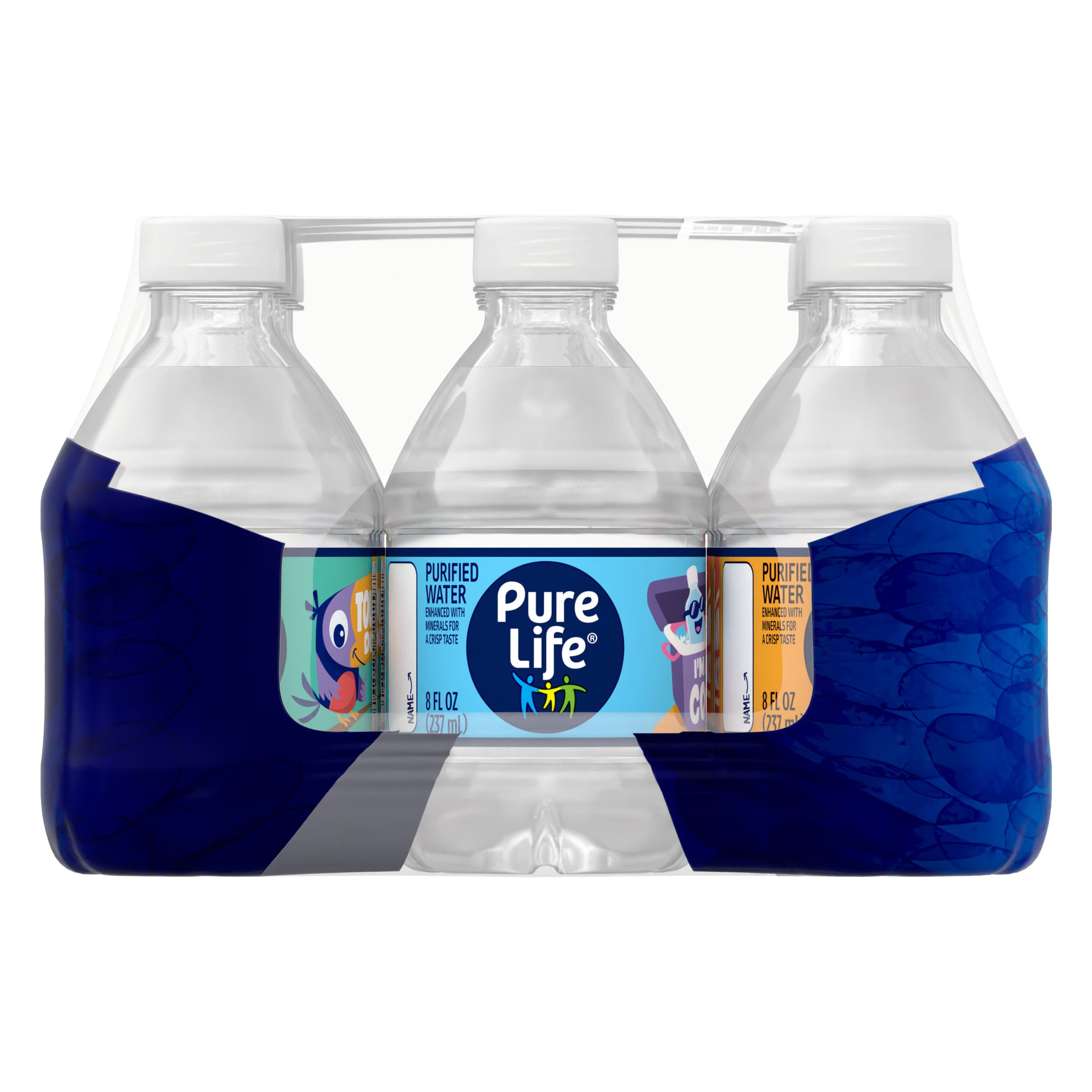 12 Pack Pure Life Purified Water, 8 fl oz