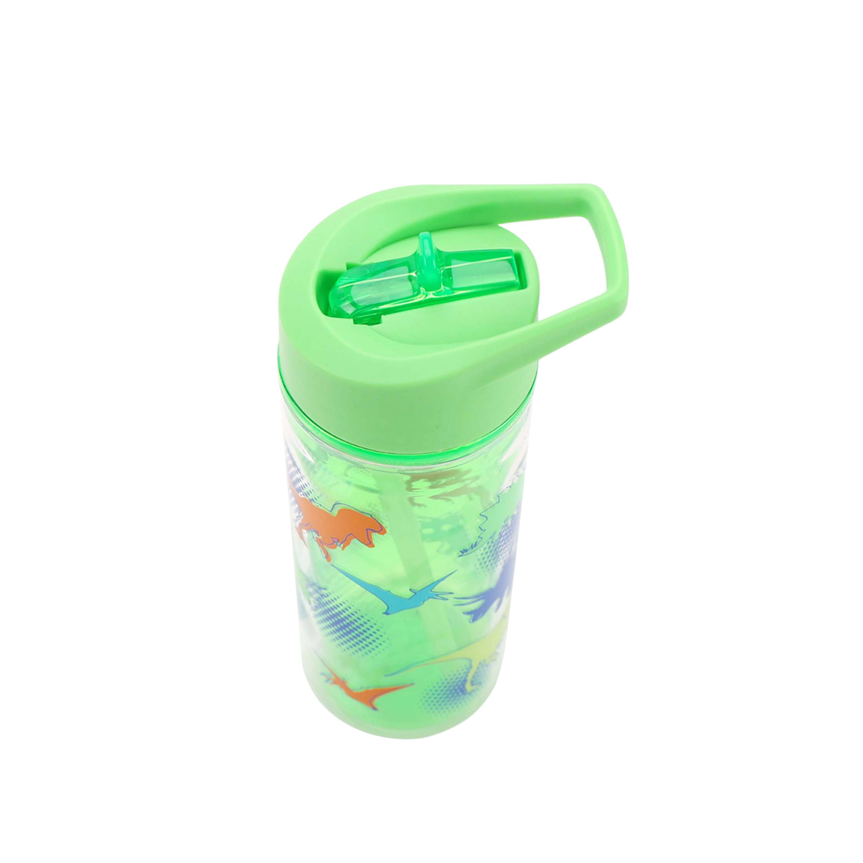 Green Double Wall Hydration Bottle with Straw Lid