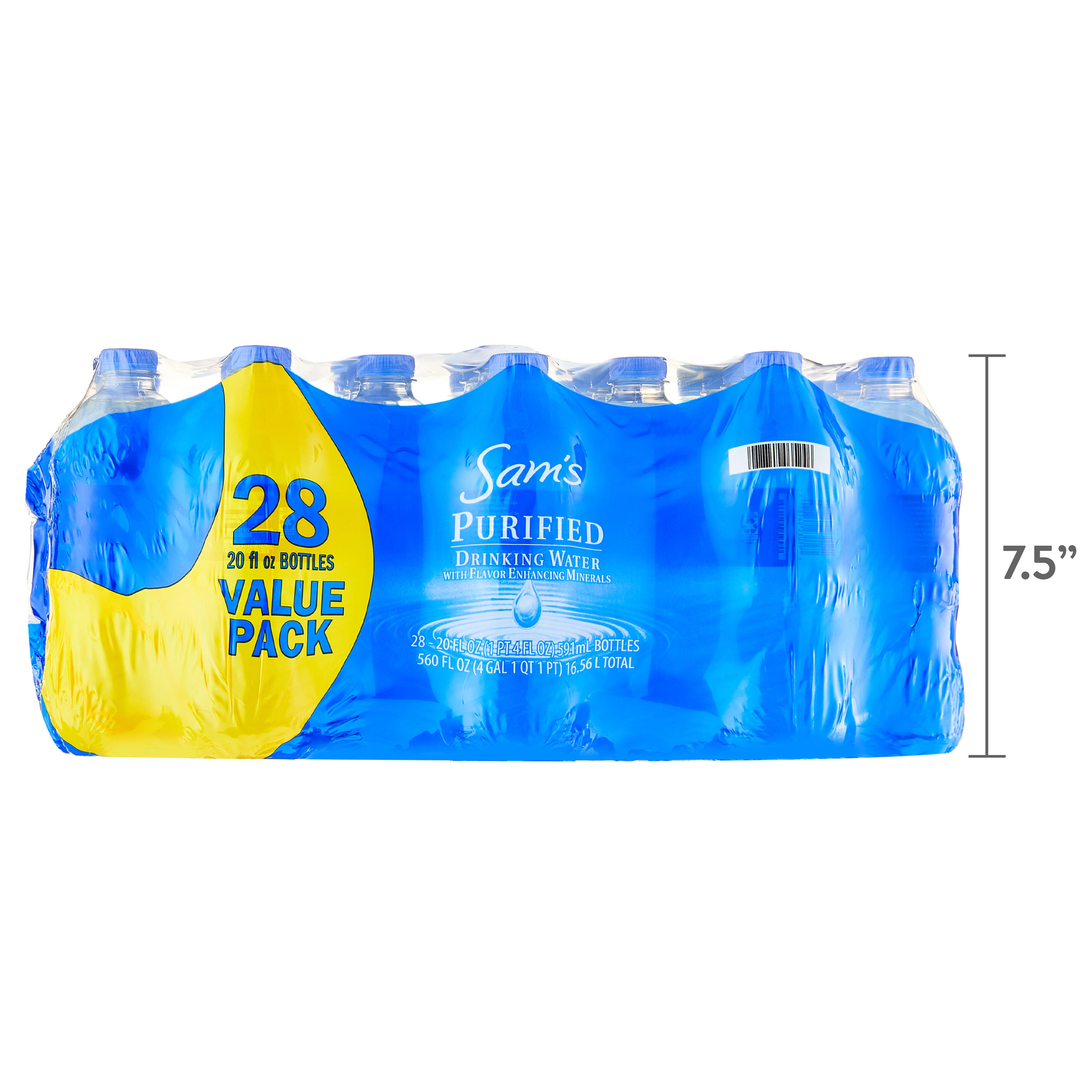 28 Pack of 20oz Purified Water Bottles