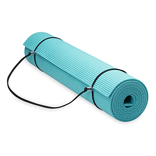 Teal Yoga Mat with Carrier Sling