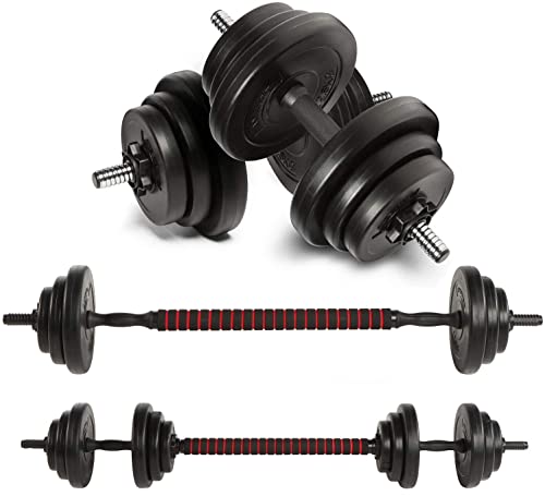Adjustable 20kg Dumbbell Set for Bodybuilding Fitness