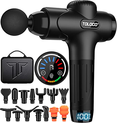 TOLOCO Percussion Massage Gun with 15 HeadsQtCoreplacements