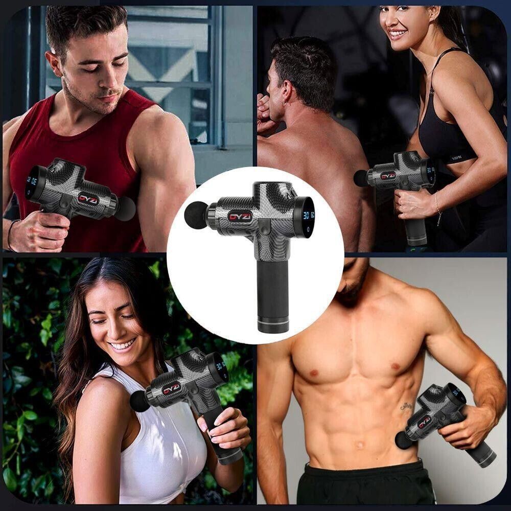 DYZI Handheld Muscle Massager with 6 Heads