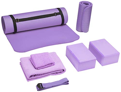 Complete 7-Piece Yoga Set in Purple