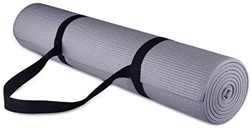 GoYoga Anti-Tear Exercise Mat with Strap