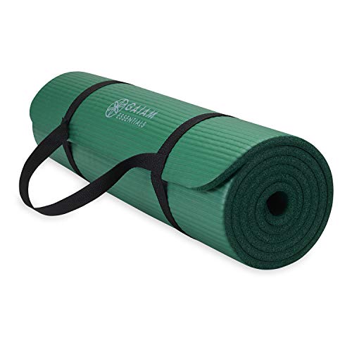 Gaiam Thick Yoga Mat with Carrier Strap