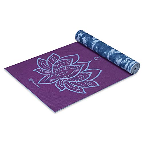 Premium Non-Slip Yoga Mat - Purple Lotus