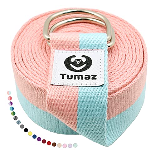Yoga Strap with Adjustable D-Ring Buckle & Delicate Texture