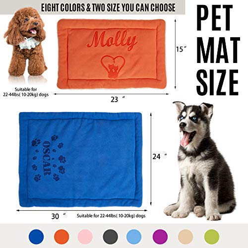 Custom Personalized Dog Bed Mat for Small Dogs/Cats
