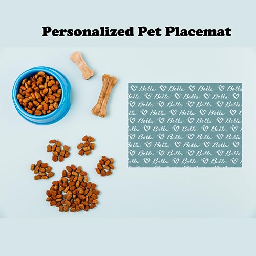 Custom Dog Food Mats - Personalized Non-Slip Pet Placemats
