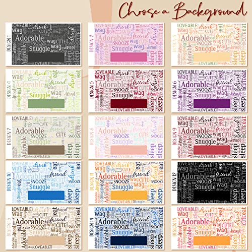 Personalized Dog Food Mat in 15 Patterns, 3 Sizes