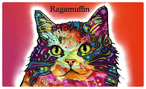 Personalized Dean Russo Pet Bowl Mat, Waterproof, Machine Washable