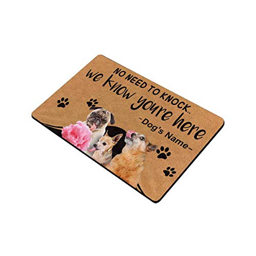 MyPupSocks Custom Pet Doormat with Personalized Photo