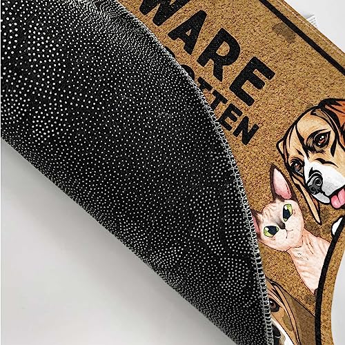 Custom Pet Welcome Mat for Spoiled Pets