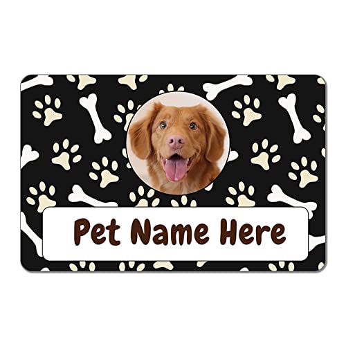 Custom Photo Dog Mat for Food and Water