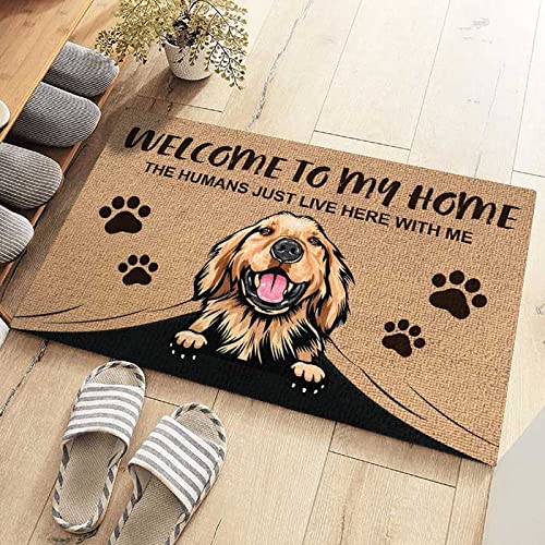 Personalized Dog House Door Mat - Welcome Home Gift