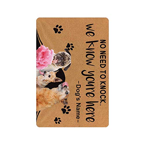 MyPupSocks Custom Pet Doormat with Personalized Photo