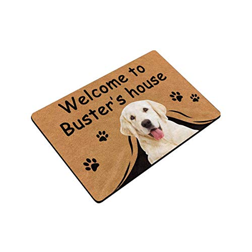 Personalized Dog Face Doormat - Welcome to Pup's House