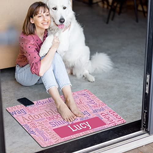 Personalized Dog Food Mat in 15 Patterns, 3 Sizes