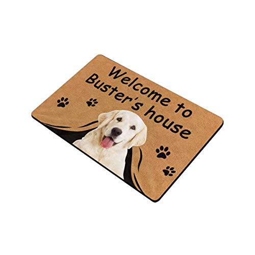 Personalized Dog Face Doormat - Welcome to Pup's House