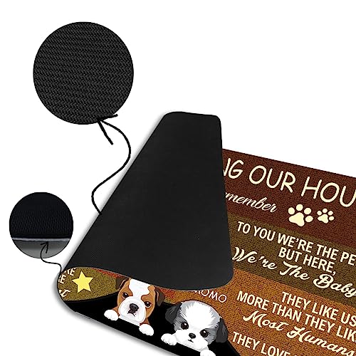 Personalized Funny Pet Lover Welcome Mat Indoor/Outdoor Rug
