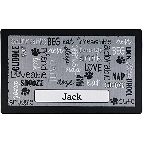 Personalized Pet Bowl Placemat - Absorbent & Waterproof