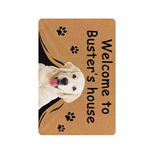Personalized Dog Face Doormat - Welcome to Pup's House