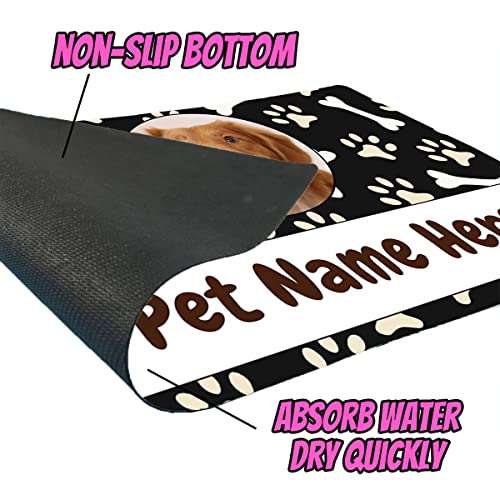 Custom Photo Dog Mat for Food and Water