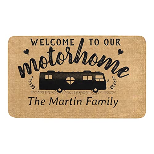 Personalized Rustic Pet Doormat with Custom Name