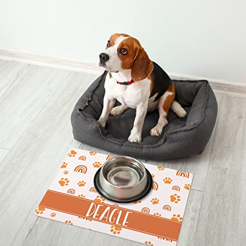 Personalized Dog Food Mat with Custom Designs & Fonts