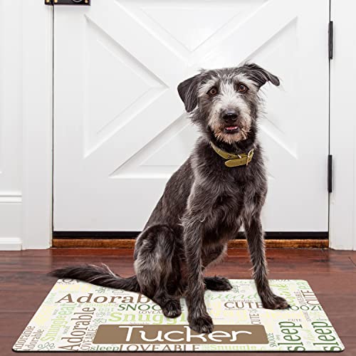 Personalized Dog Food Mat in 15 Patterns, 3 Sizes