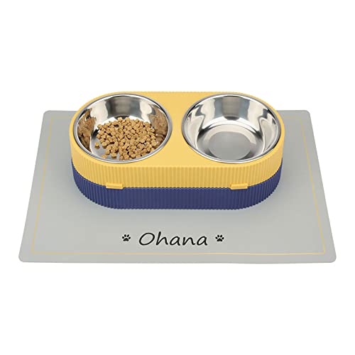 Customized Waterproof Non-Slip Pet Feeding Mat (Gray)