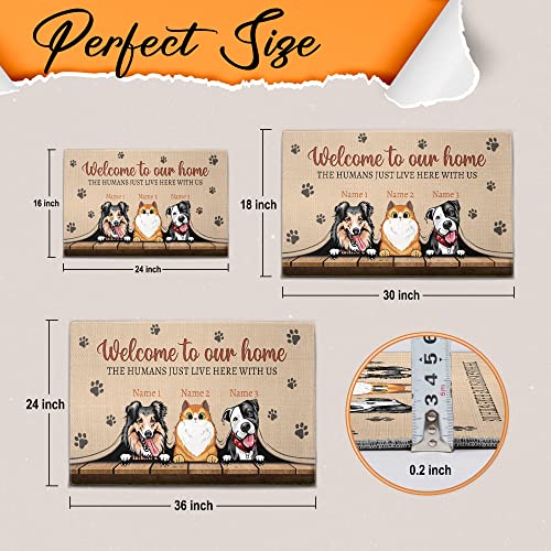 Personalized Funny Pet Doormat - Cat and Dog Decor