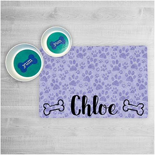 Custom Dog Bowl Mat - Personalized Pet Placemat