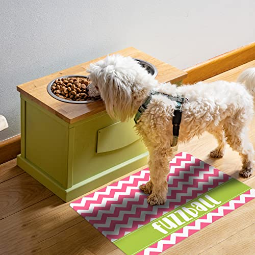 Personalized Dog Food Mat with Custom Designs & Fonts